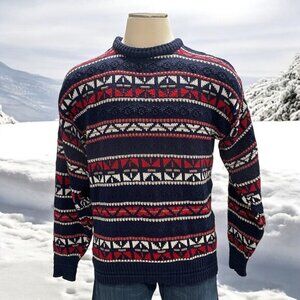 Vintage Janteez Sweater‎ Fair Isle Ski Grandpa Core Winter Coquette Soft Grunge